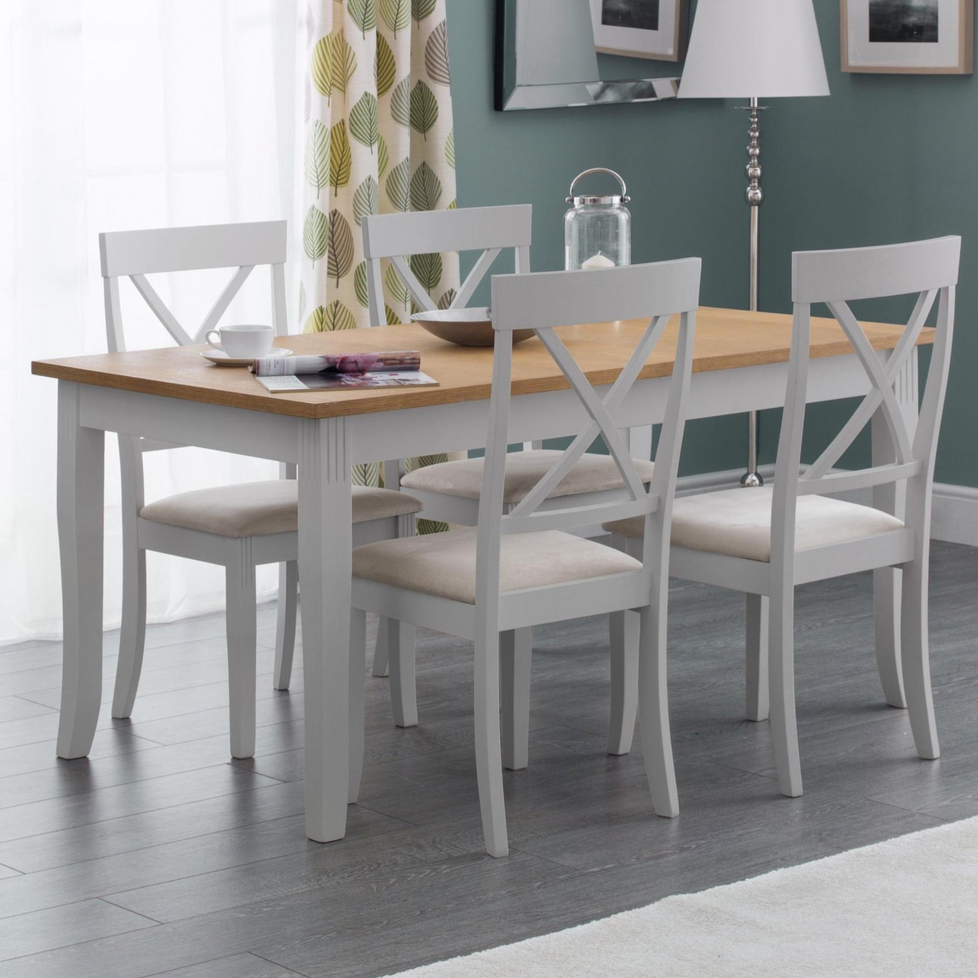 Davenport Oak/Elephant Grey Dining Table