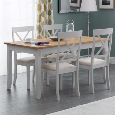 Davenport Oak/Elephant Grey Dining Table