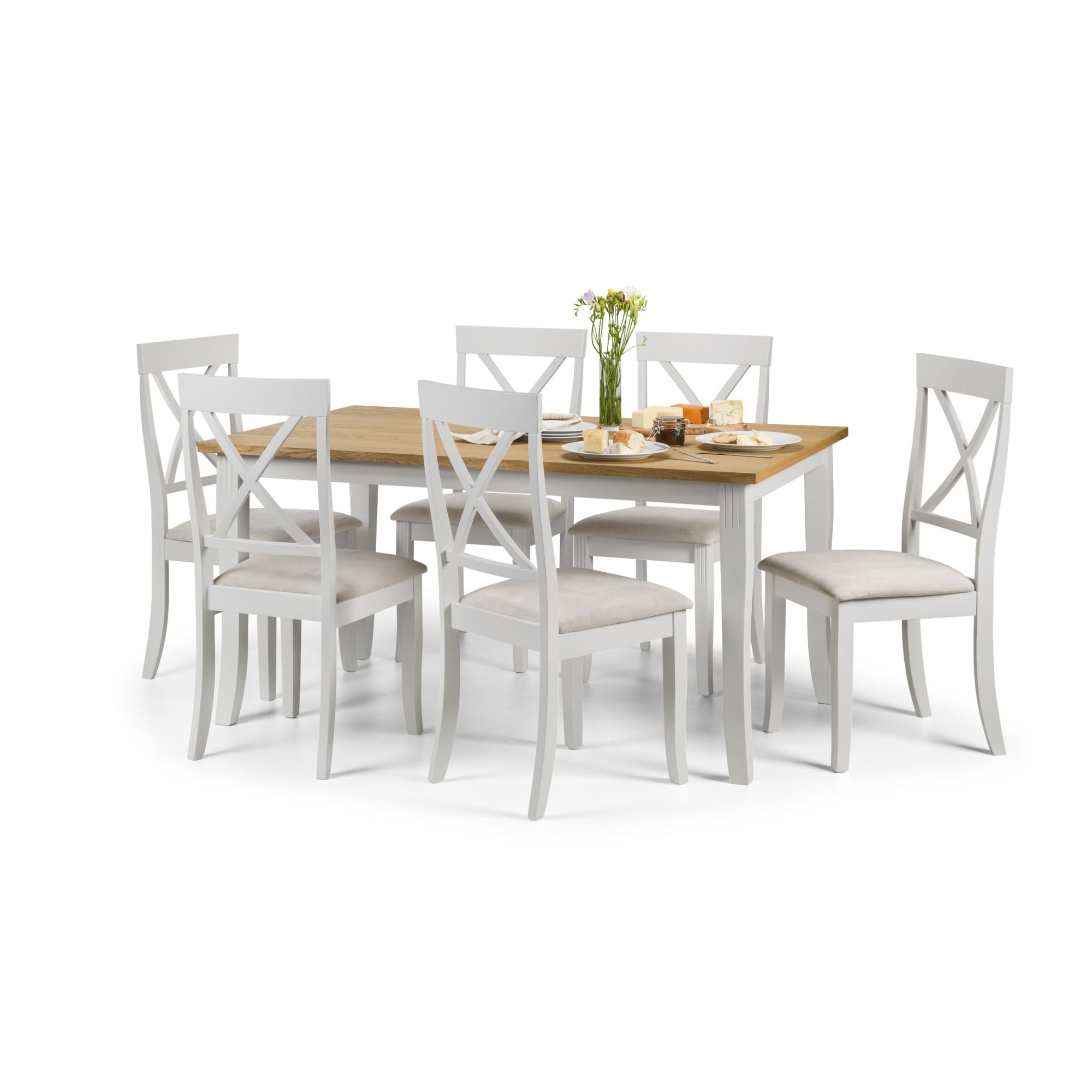 Davenport Oak/Elephant Grey Dining Table