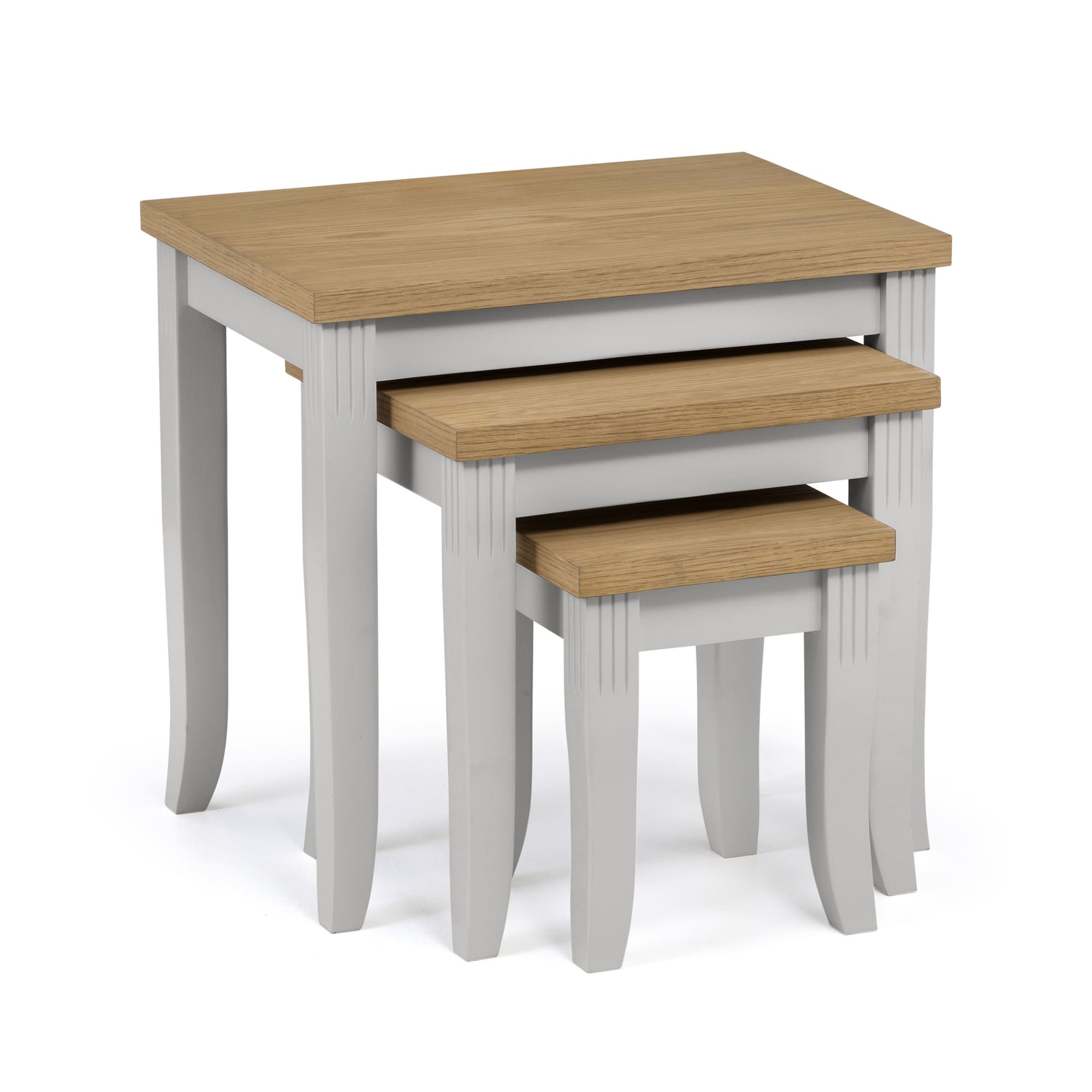 Davenport Oak/Elephant Grey Nest Of Tables