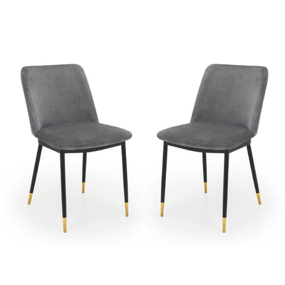 Set Of 2 Delaunay Dining Chairs - Grey