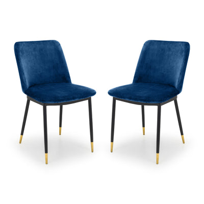 Set Of 2 Delaunay Dining Chairs - Blue