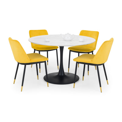 Set Of 2 Delaunay Dining Chairs - Mustard