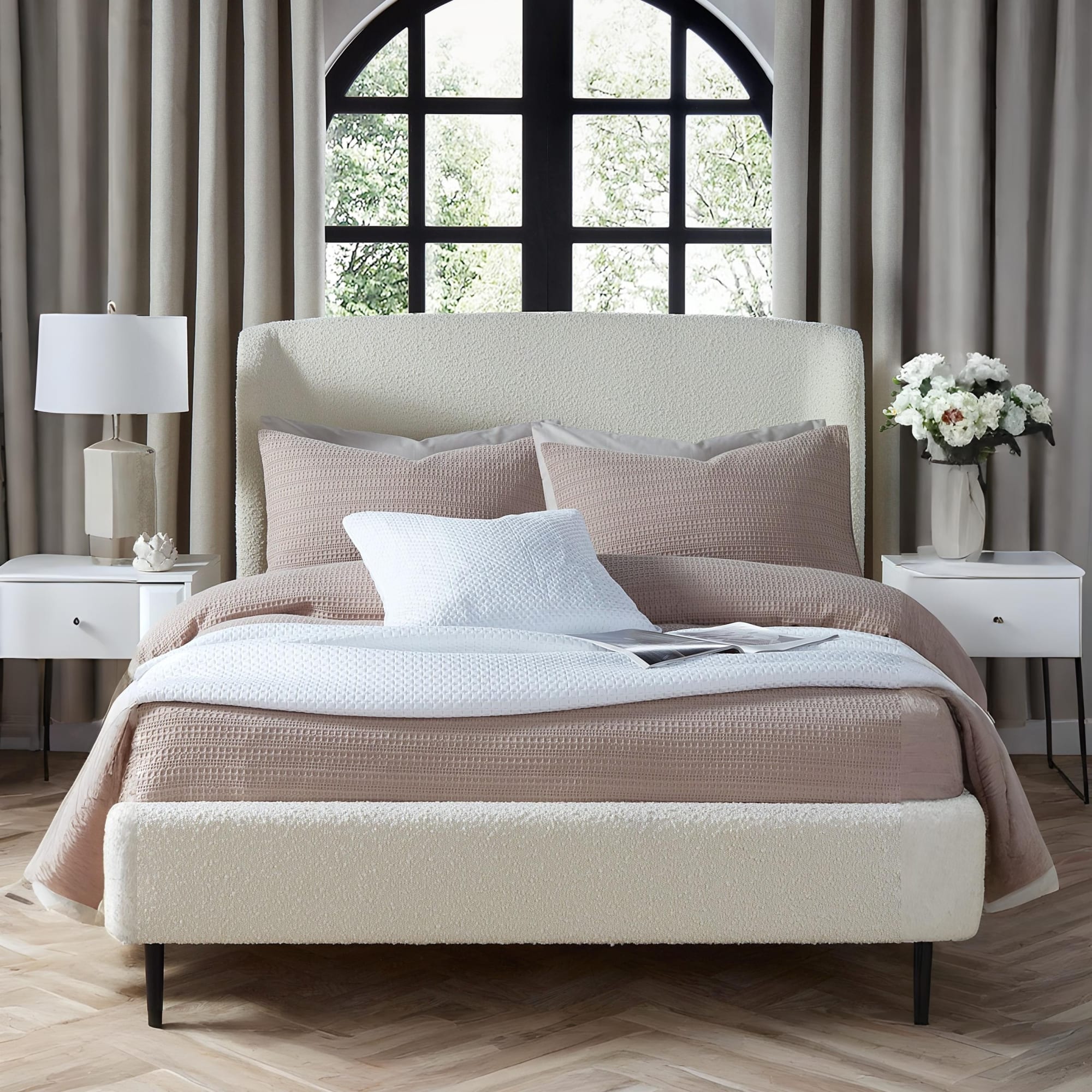 Eden 135cm Double Bed - Ivory