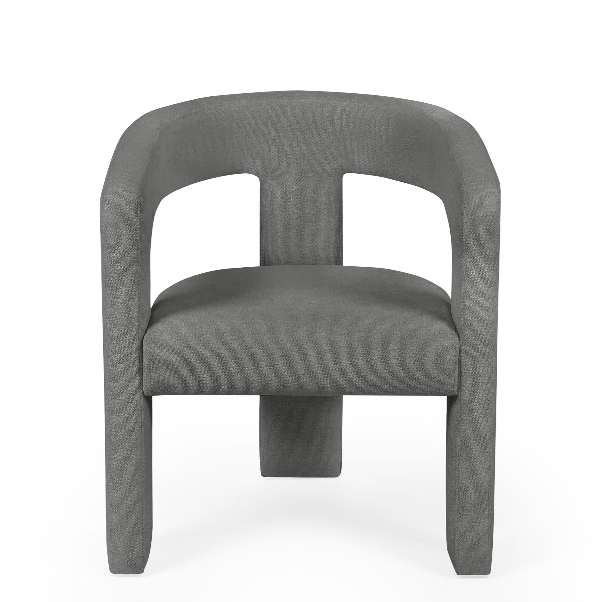 Elara Grey Chenille Upholstered  Chair