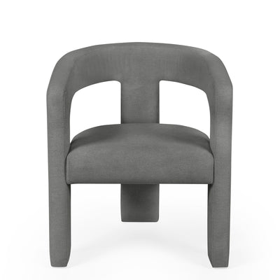 Elara Grey Chenille Upholstered  Chair