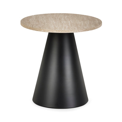 Elgon Travertine Effect Coffee and Lamp Table Set