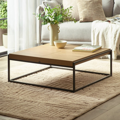 Ezra 83cm Square Tray Coffee Table