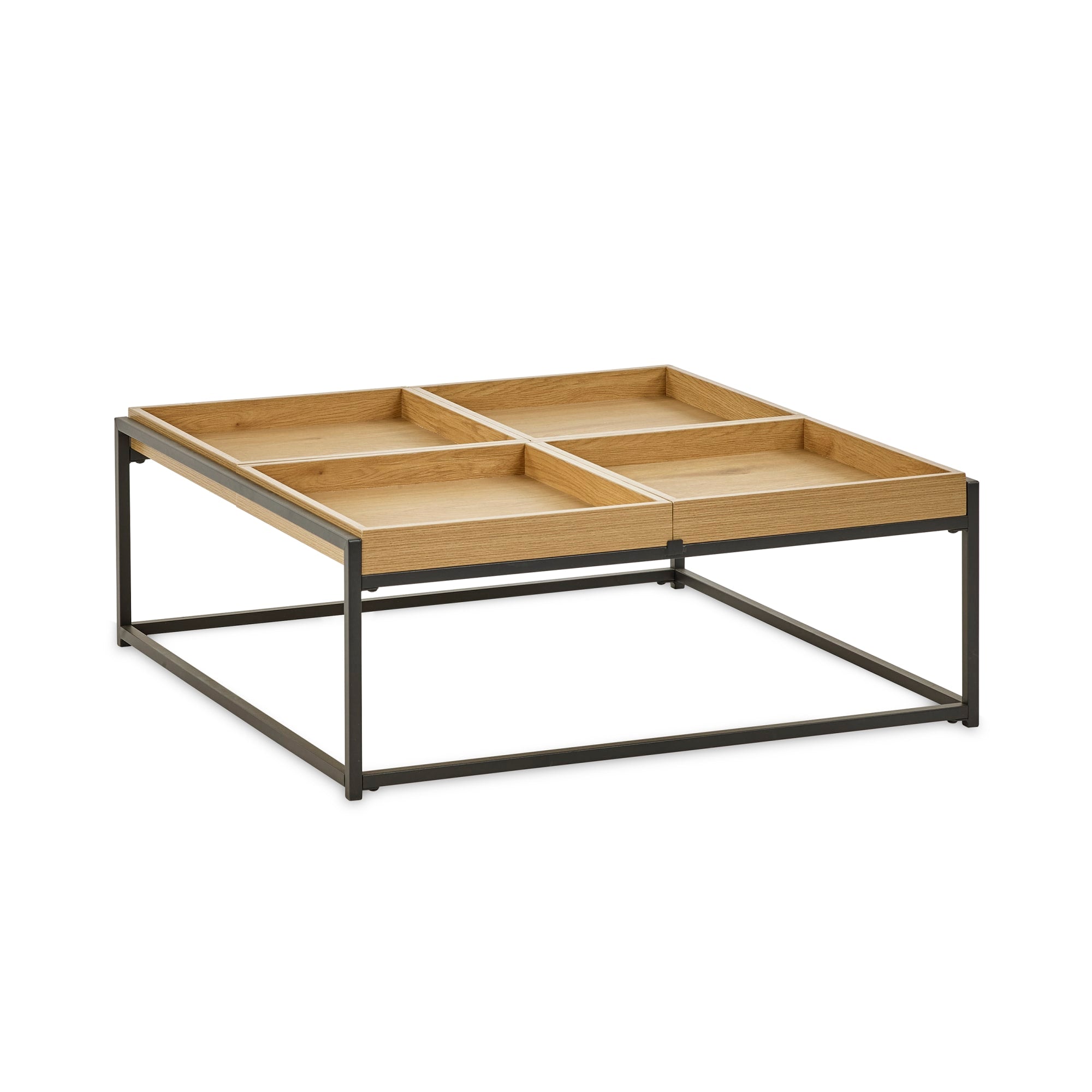 Ezra 83cm Square Tray Coffee Table
