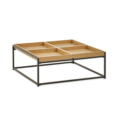 Ezra 83cm Square Tray Coffee Table