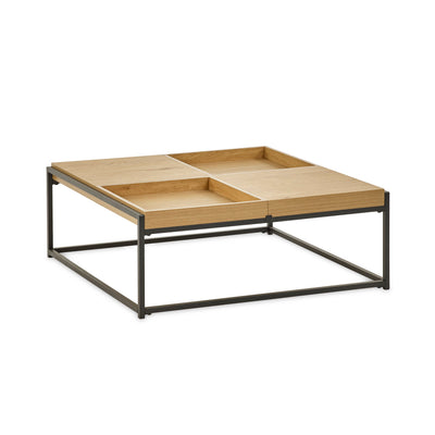 Ezra 83cm Square Tray Coffee Table