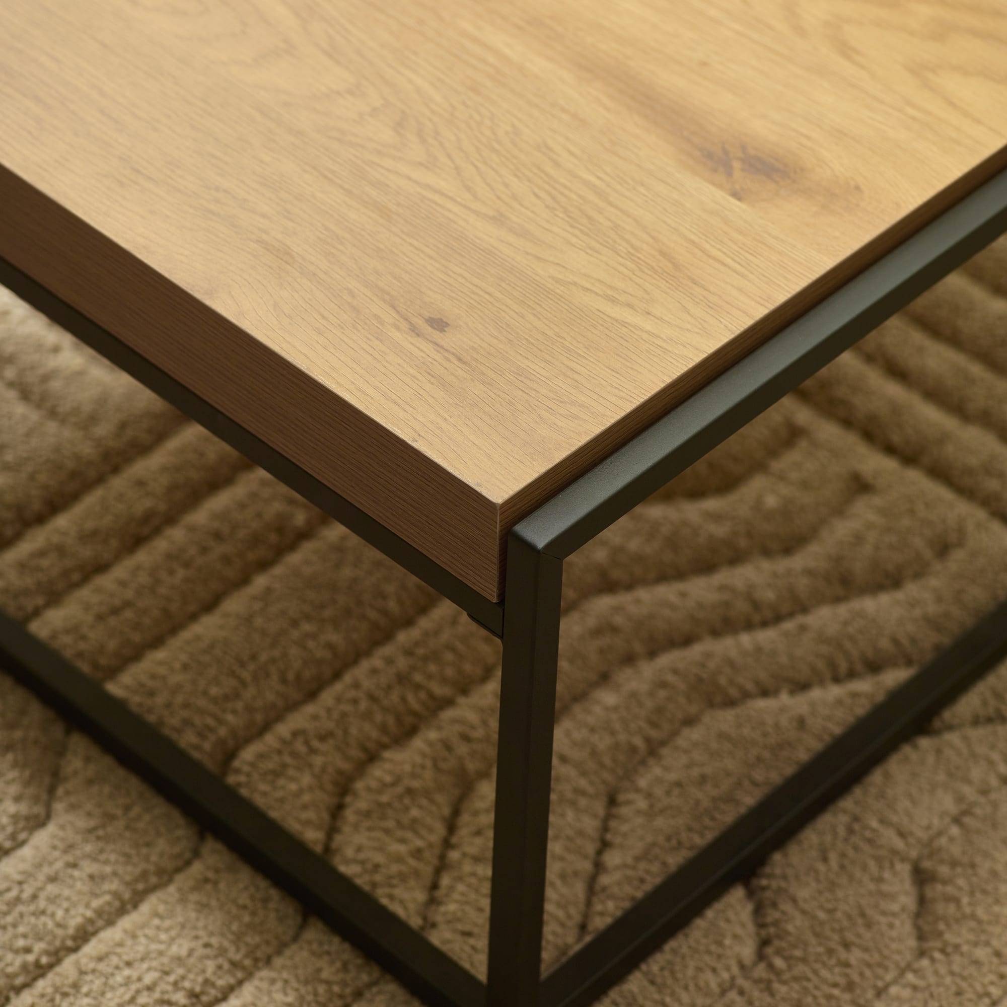 Ezra 83cm Square Tray Coffee Table