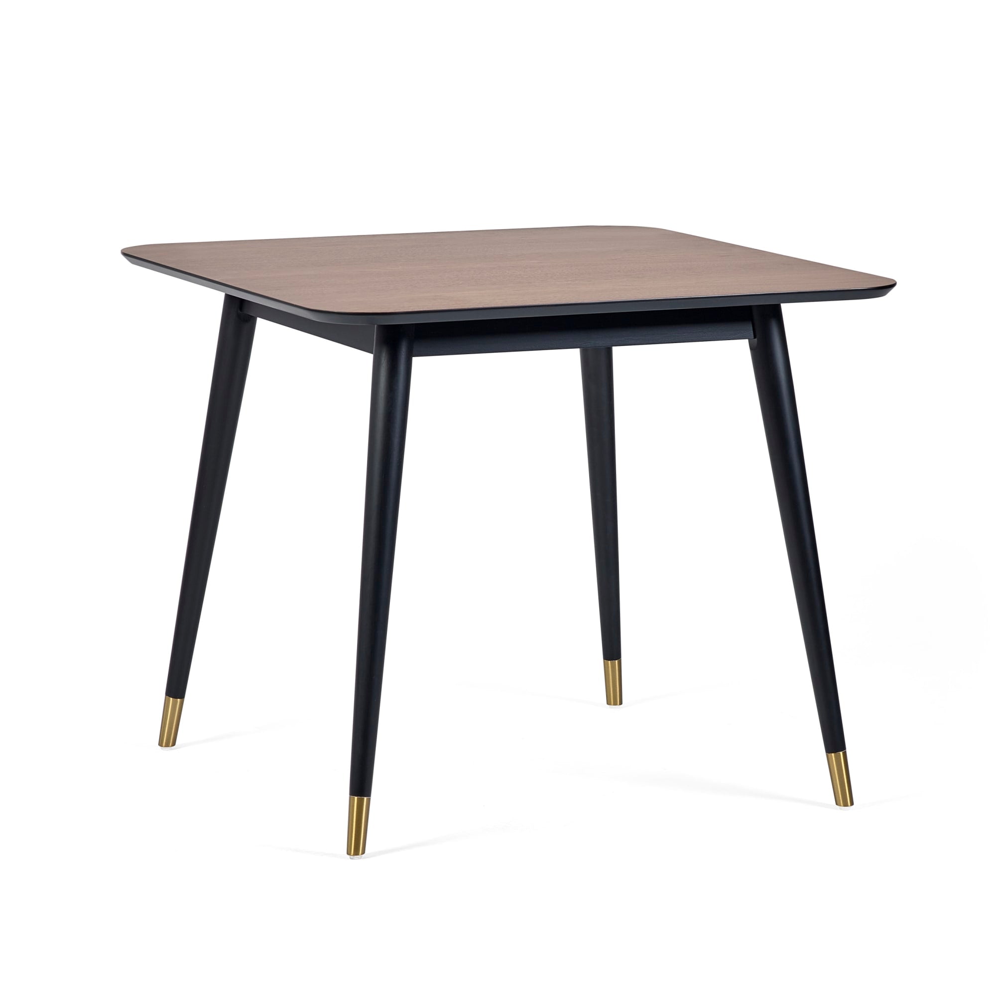 Findlay Square Dining Table - Walnut & Black