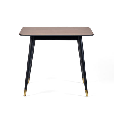 Findlay Square Dining Table - Walnut & Black