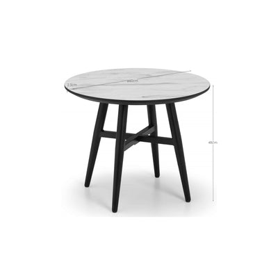 Firenze Marble Effect Lamp Table