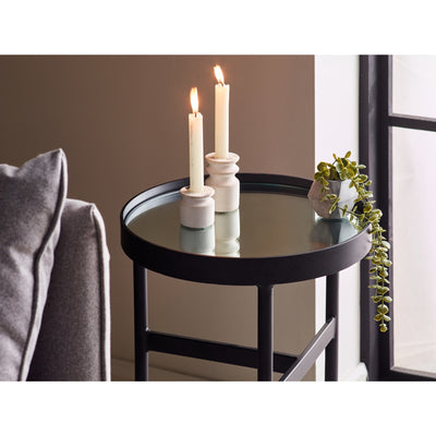 Franki Mirror Glass Lamp Table