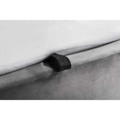 Frida Ottoman Storage 135cm Double Bed - Grey