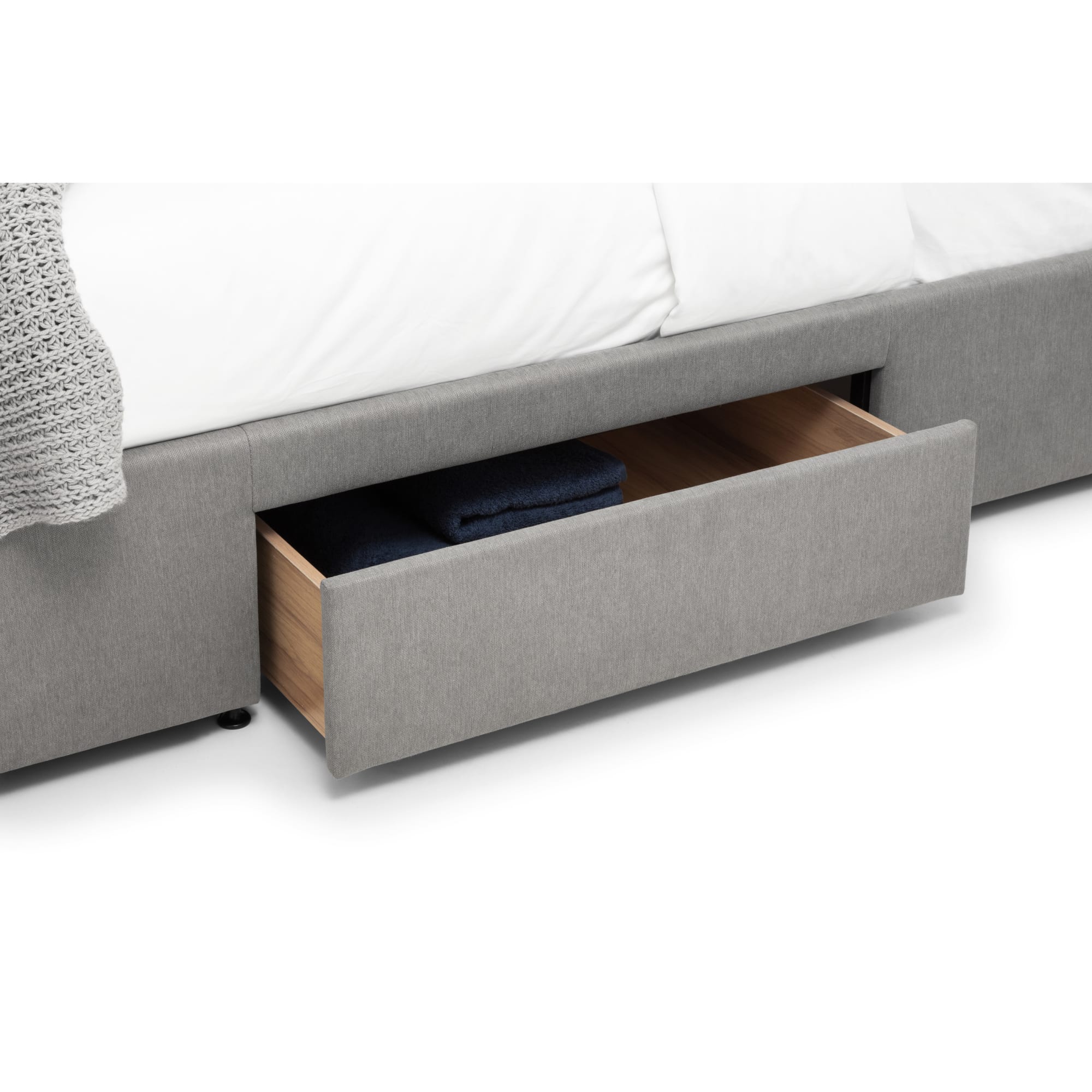 Fullerton 4 Drawer 135cm Double Bed Grey