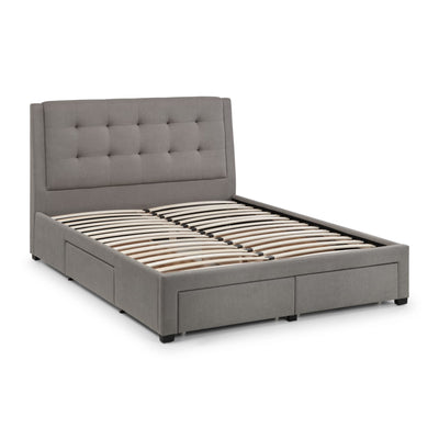 Fullerton 4 Drawer 150cm King Bed Grey