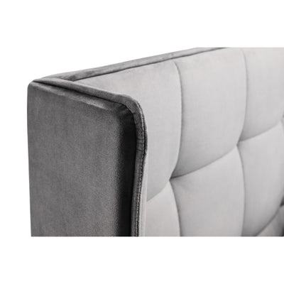 Gatsby 135cm Double Bed - Light Grey