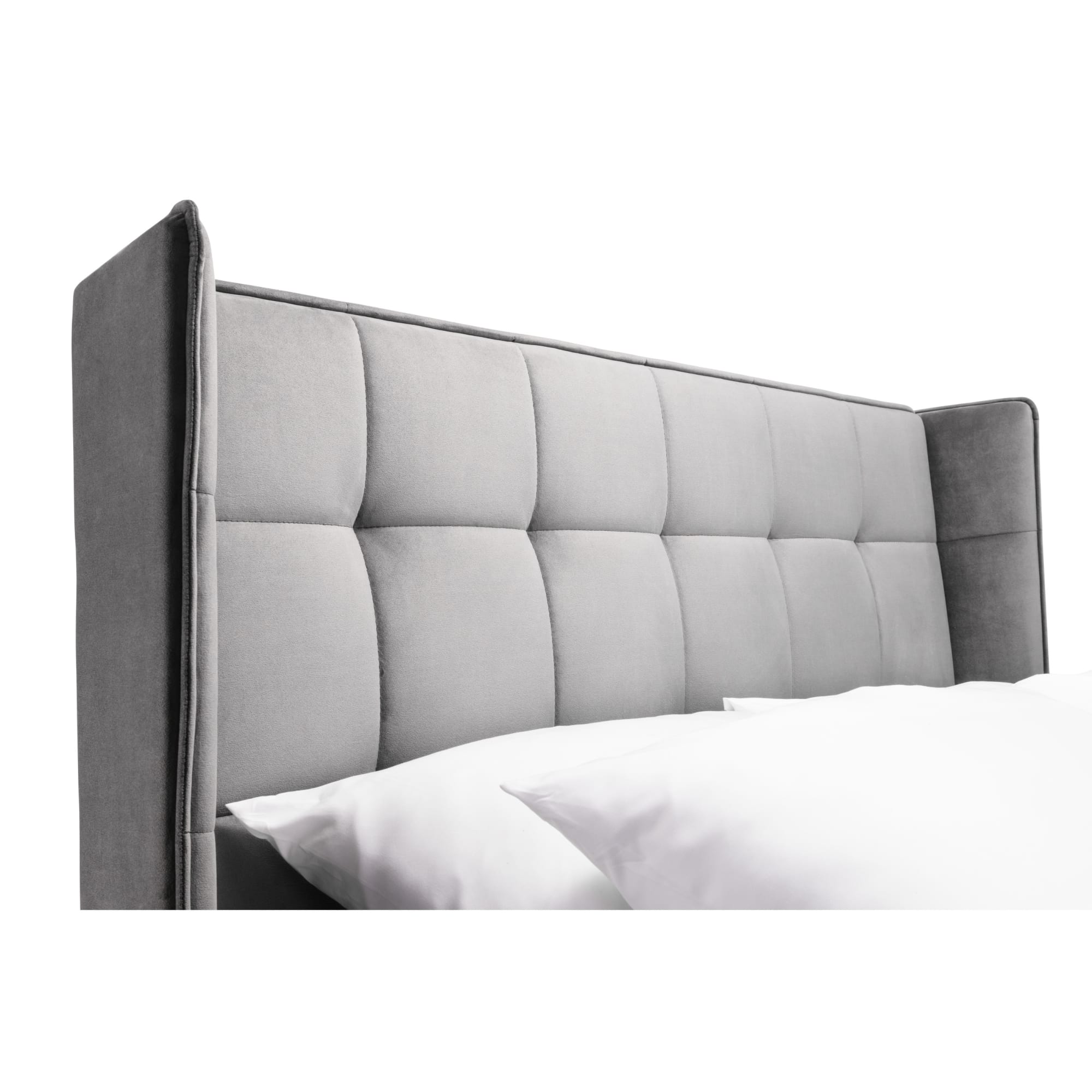 Gatsby 135cm Double Bed - Light Grey