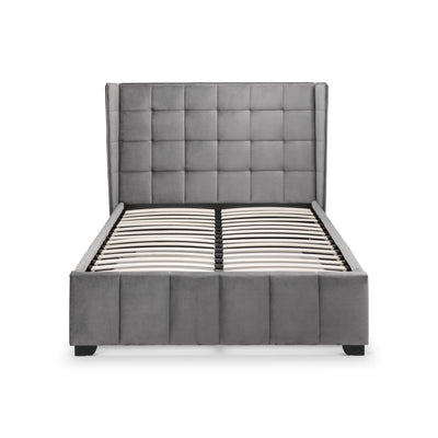 Gatsby 150cm King Bed - Light Grey