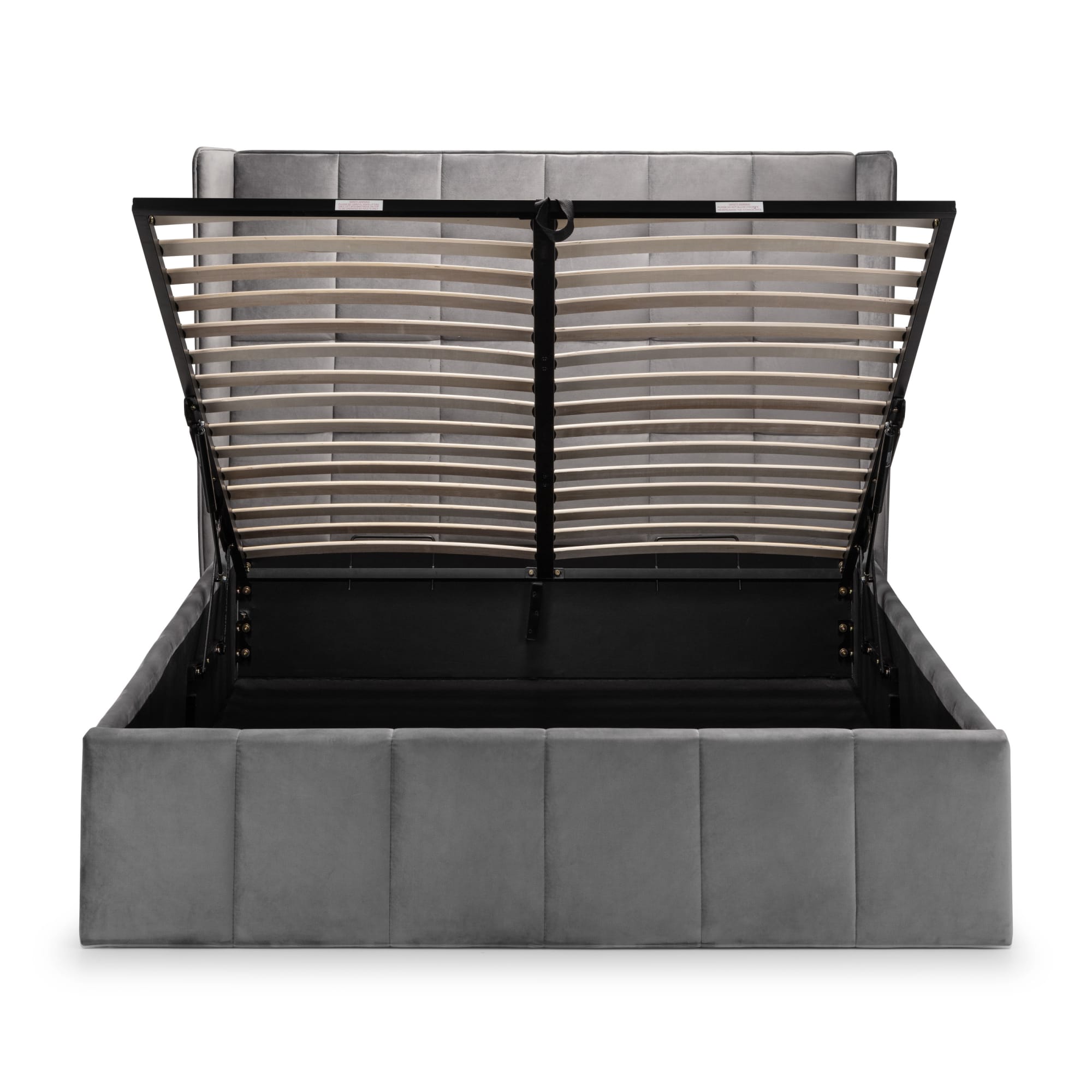 Gatsby Ottoman Storage 135cm Double Bed - Light Grey