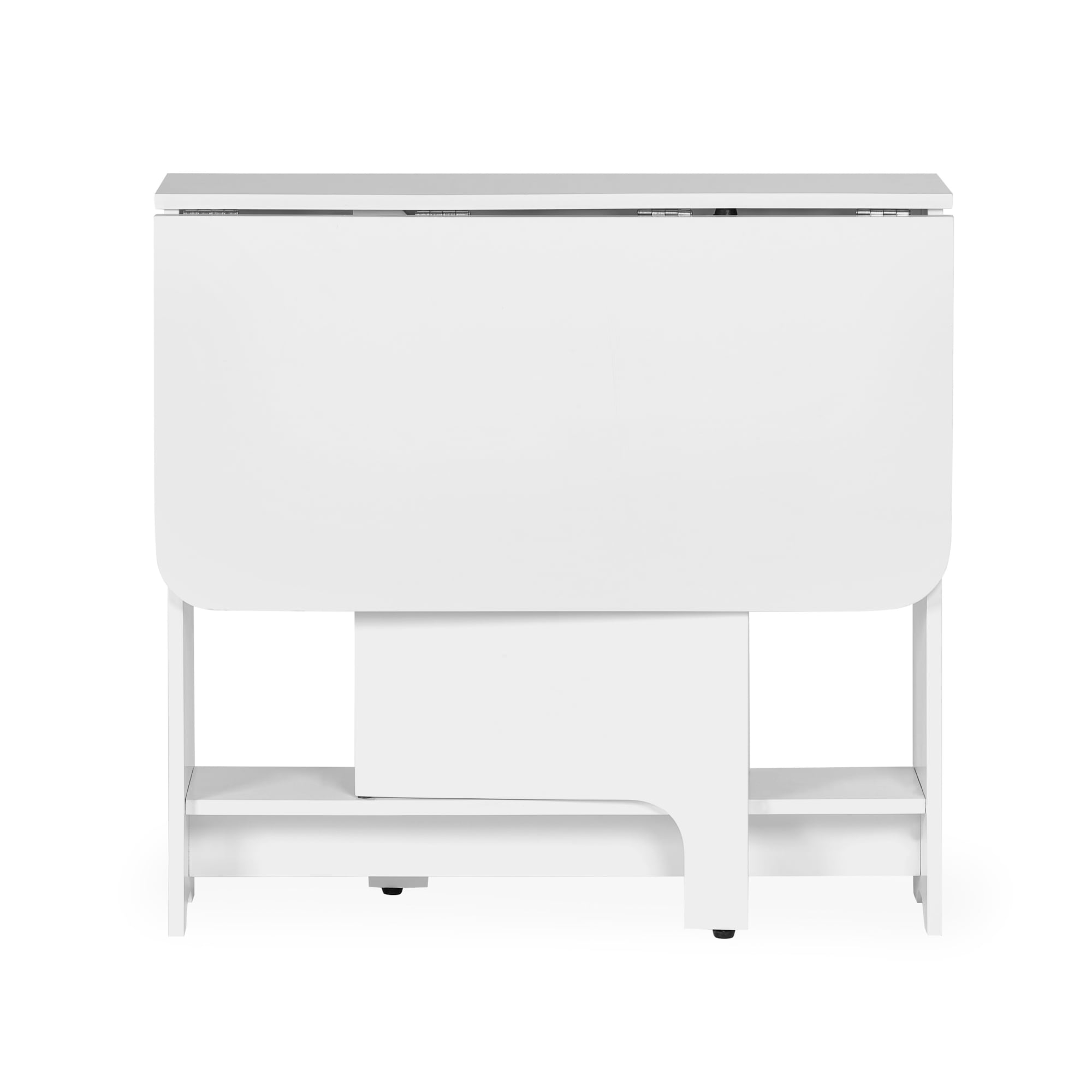 Gatan Small Gateleg Table With 2 Chairs - White