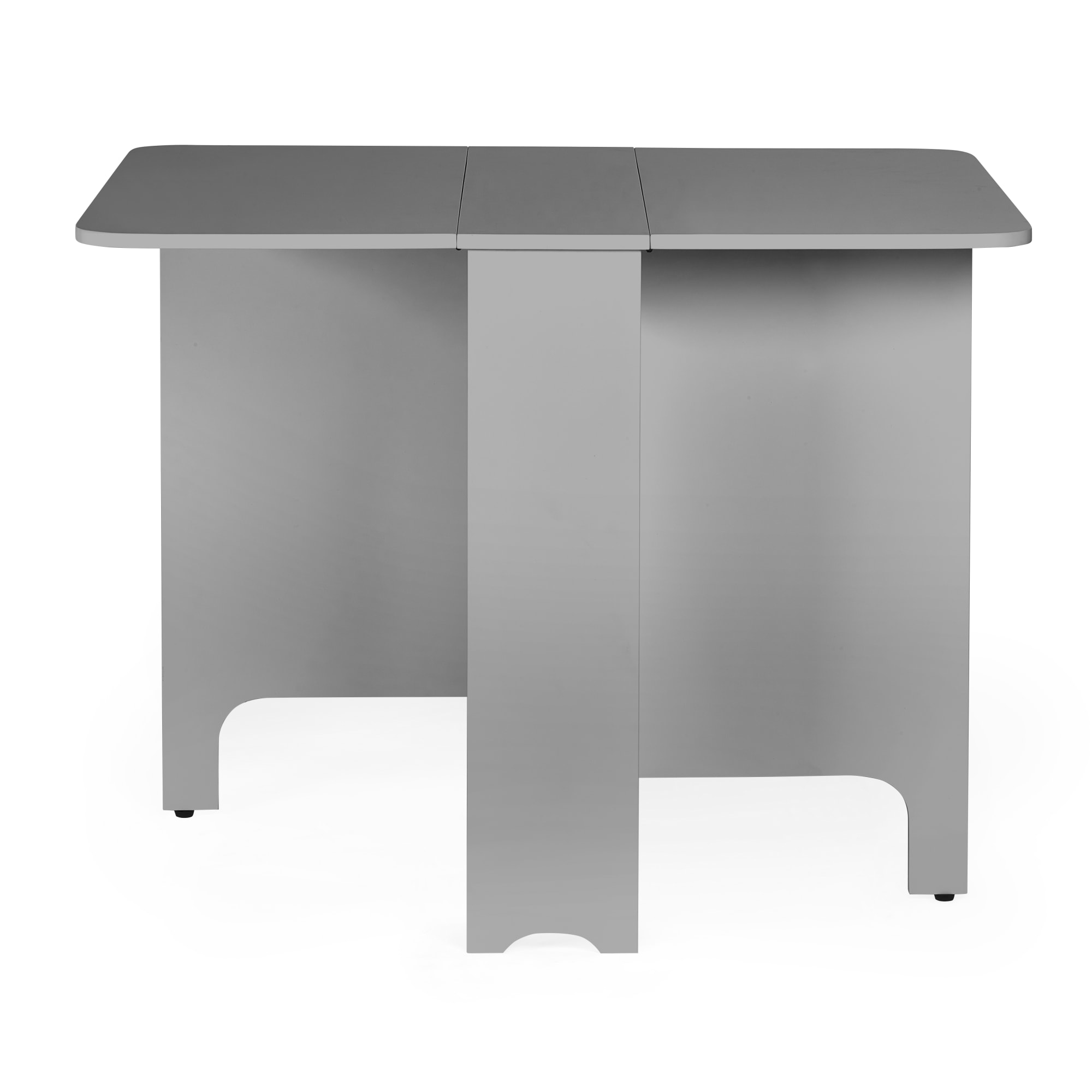 Gatan Small Gateleg Table With 2 Chairs - Grey