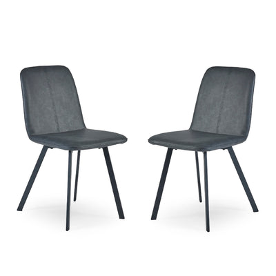 Set Of 2 Goya Chairs Antique Black