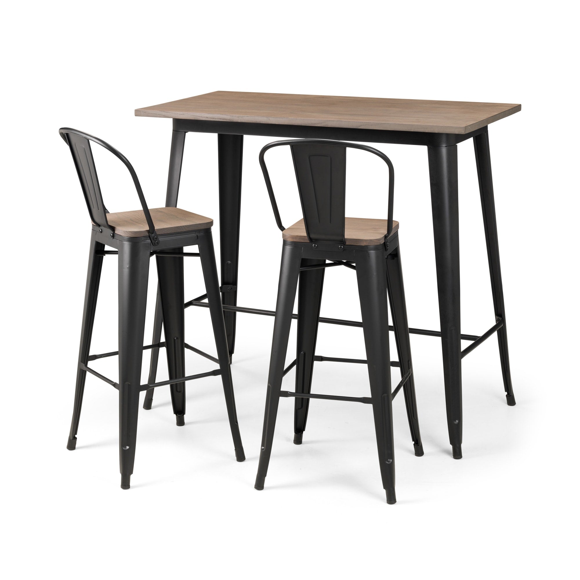 Set Of 2 Grafton Metal Bar Stools