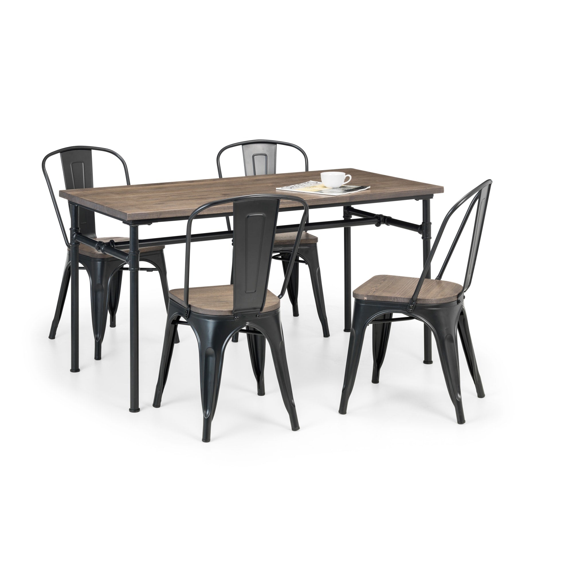Set Of 4 Grafton Metal Chairs