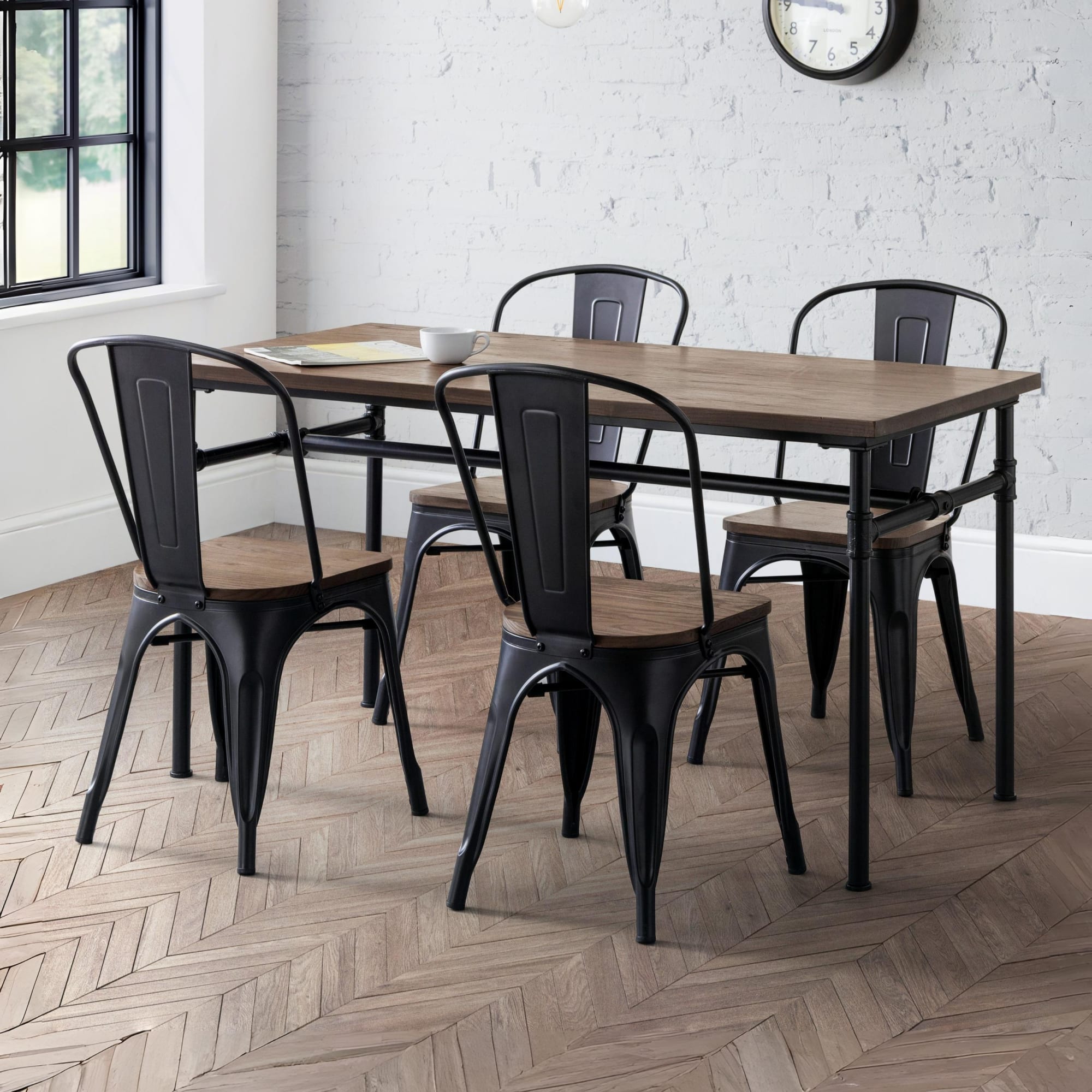 Set Of 4 Grafton Metal Chairs