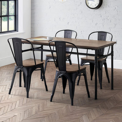 Set Of 4 Grafton Metal Chairs