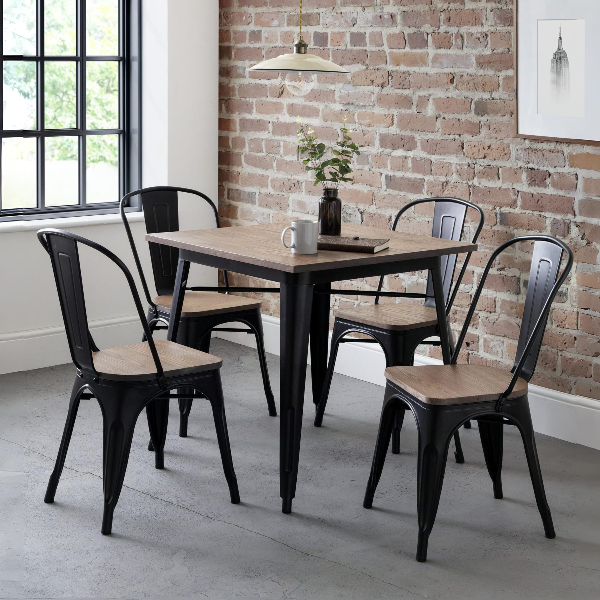 Set Of 4 Grafton Metal Chairs
