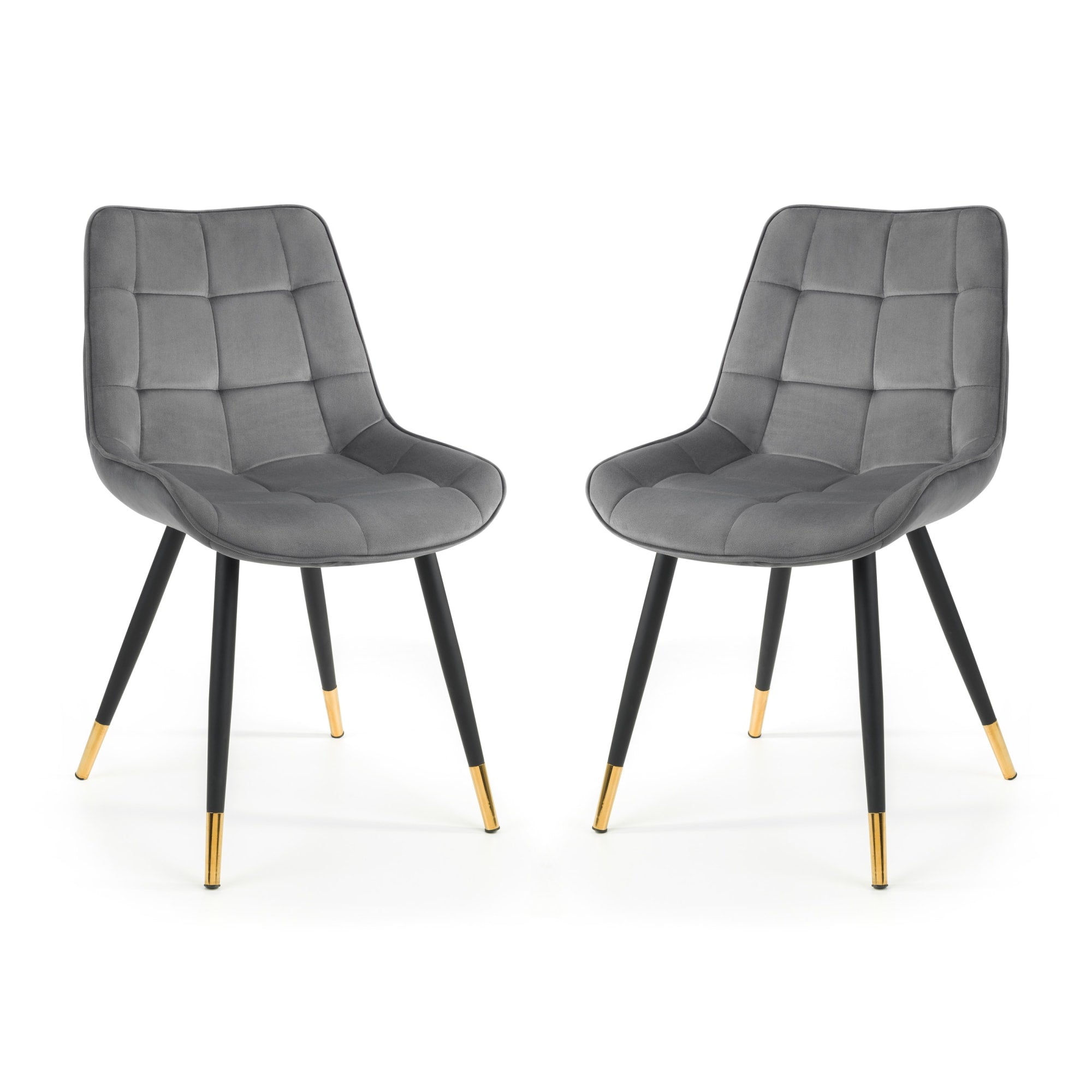 Set Of 2 Hadid Dining Chairs - Grey