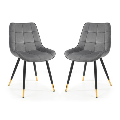 Set Of 2 Hadid Dining Chairs - Grey