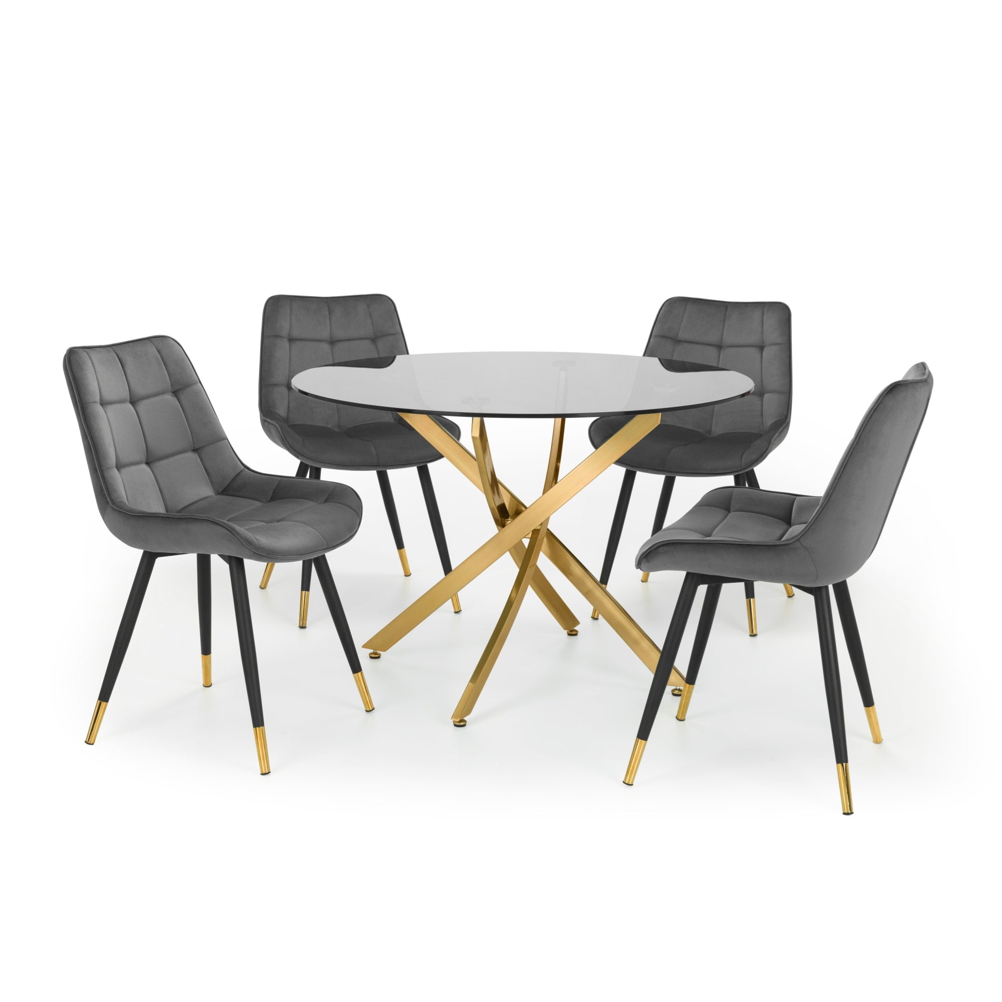 Set Of 2 Hadid Dining Chairs - Grey