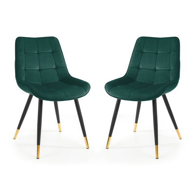 Set Of 2 Hadid Dining Chairs - Green