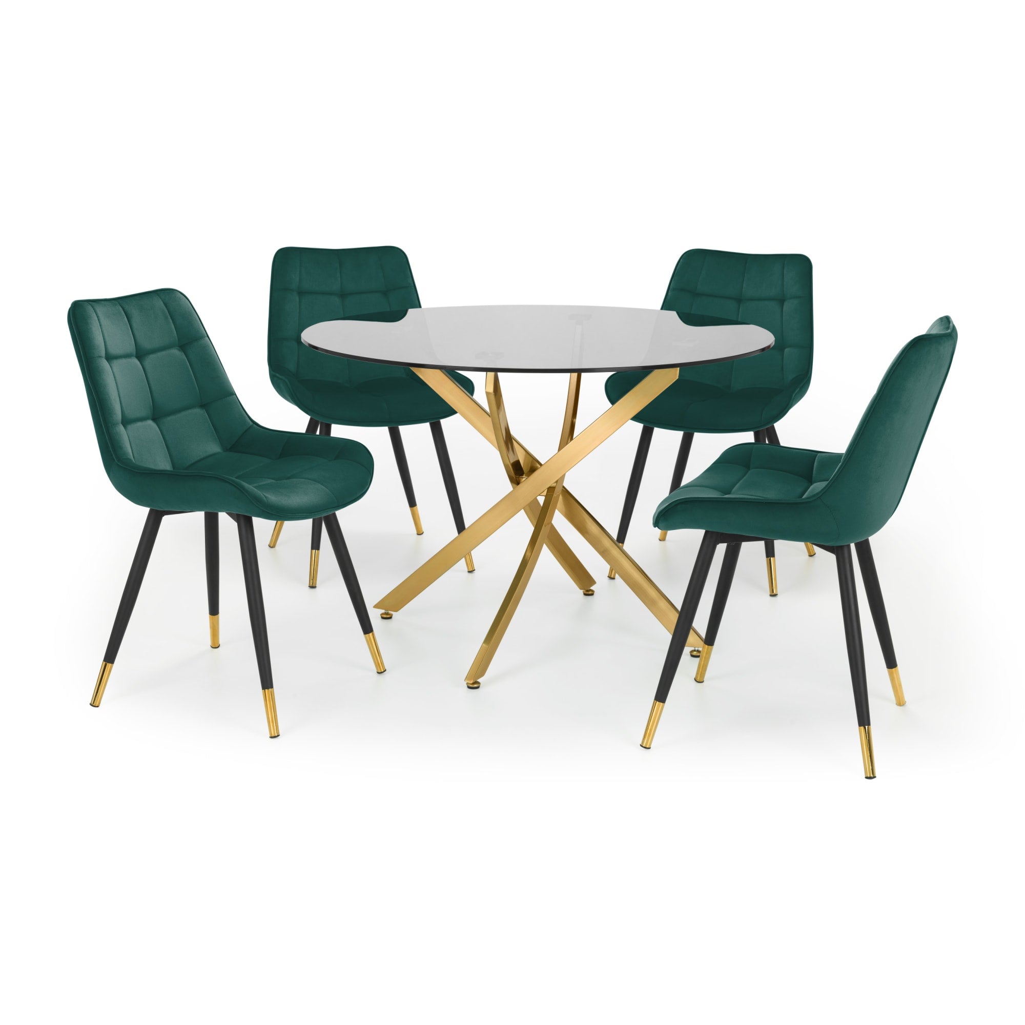 Set Of 2 Hadid Dining Chairs - Green