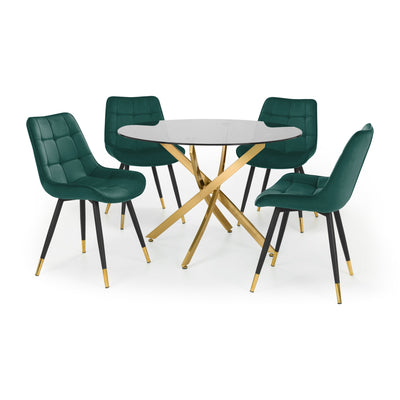 Set Of 2 Hadid Dining Chairs - Green