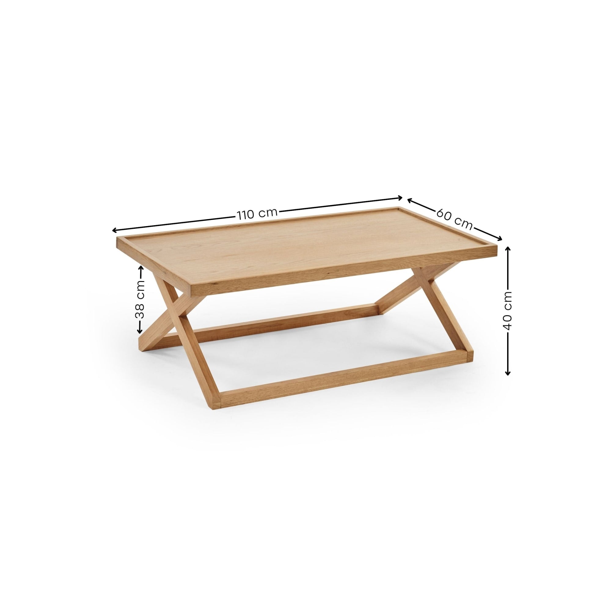 Haddon Natural Oak 110cm Coffee Table