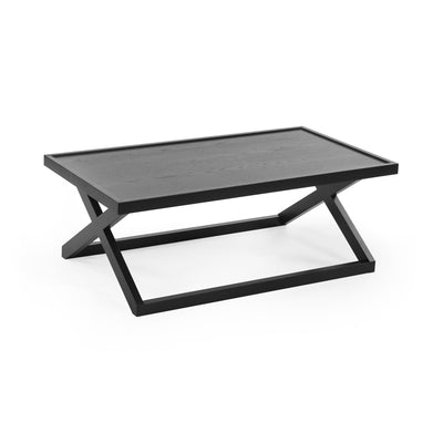 Haddon Black 110cm Coffee Table