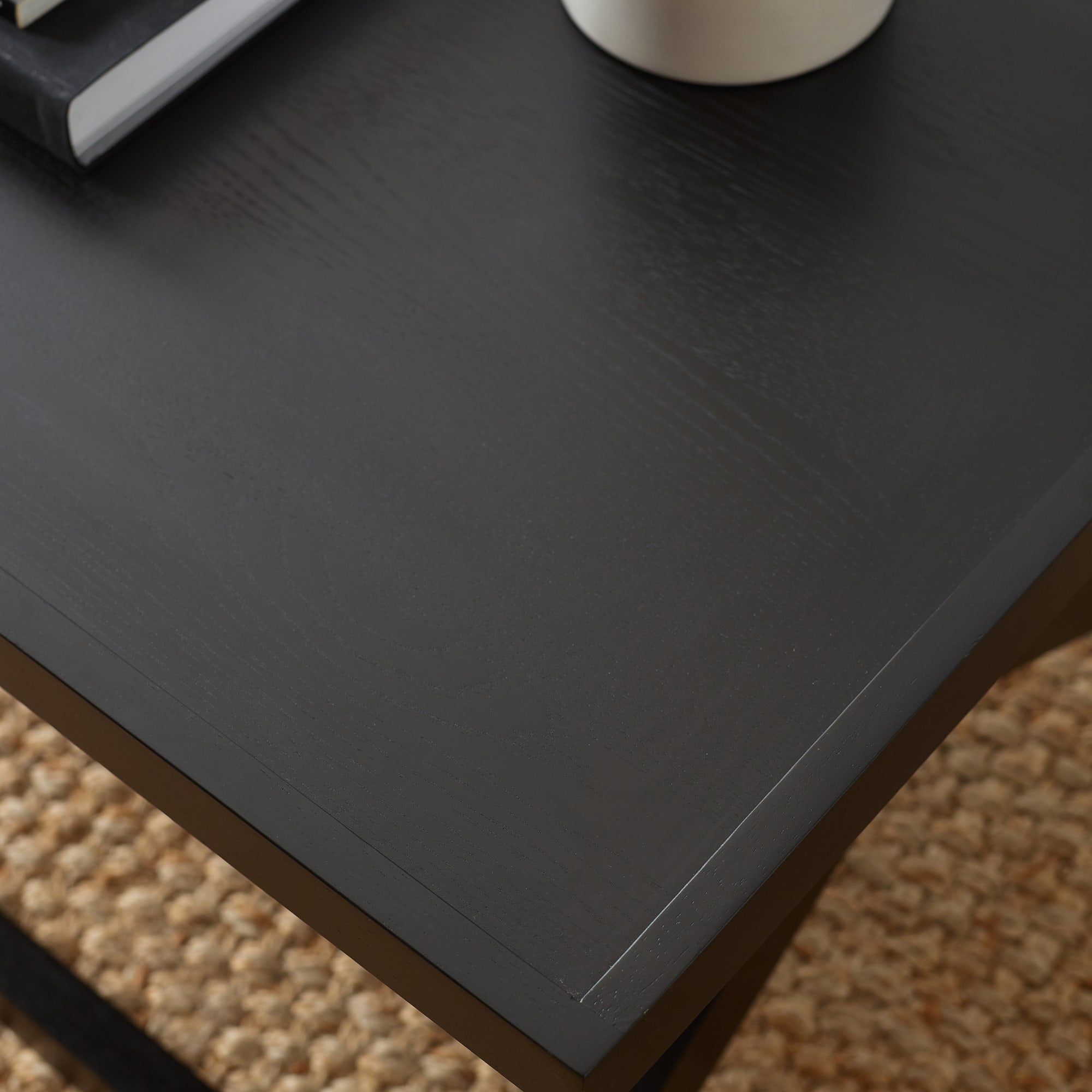 Haddon Black 110cm Coffee Table