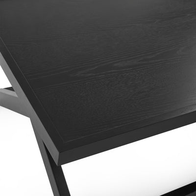 Haddon Black 110cm Coffee Table