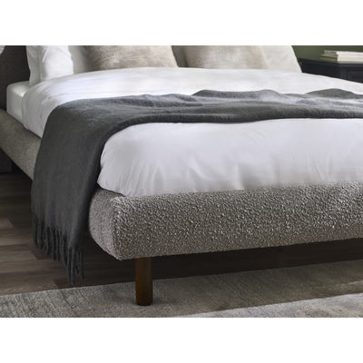 Hannah Double Bed 135Cm - Grey Boucle