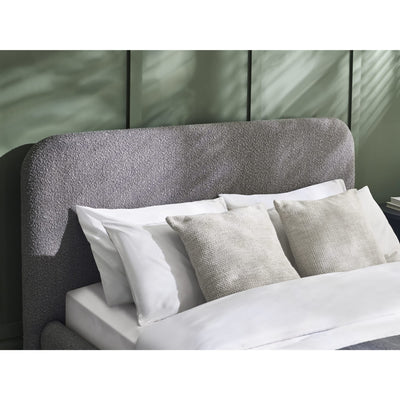 Hannah King Bed 150Cm - Grey Boucle