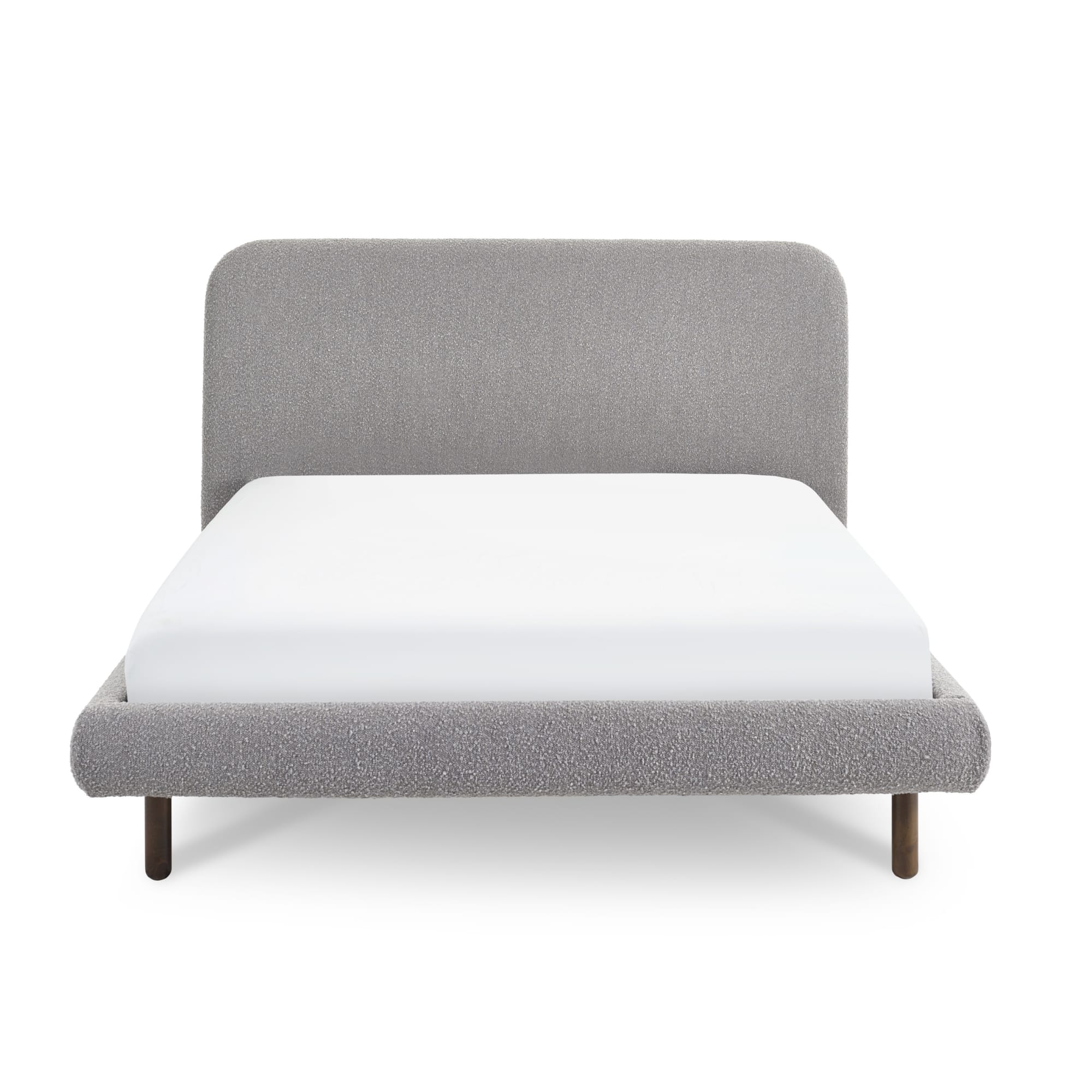 Hannah King Bed 150Cm - Grey Boucle