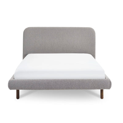 Hannah King Bed 150Cm - Grey Boucle