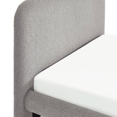 Hannah King Bed 150Cm - Grey Boucle